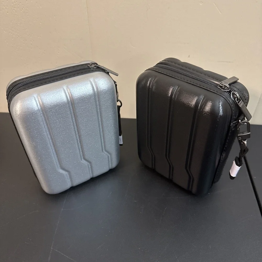 Lof Of 2 Open Story Target Hard-side Case  Silver And Black Travel Case